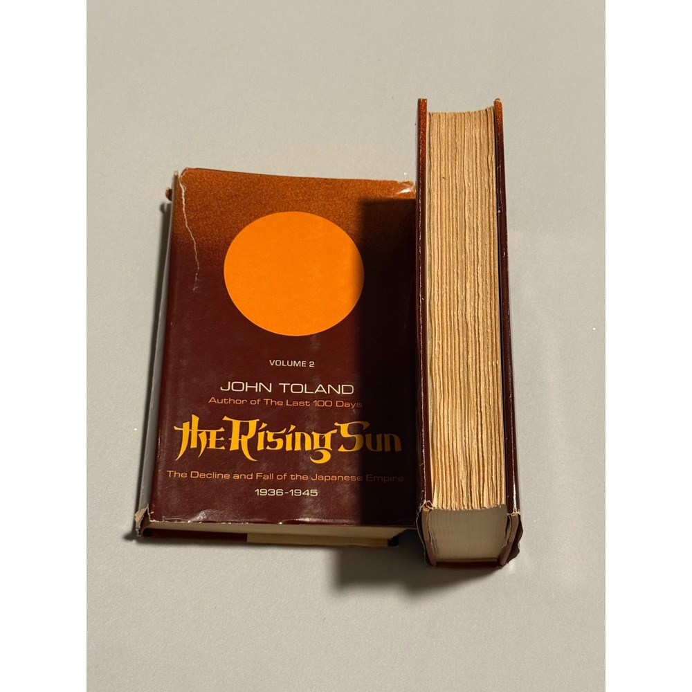The Rising Sun John Toland 2 Vol Set Hardcover WWII Japanese Empire History 1970 - Picture 12 of 12